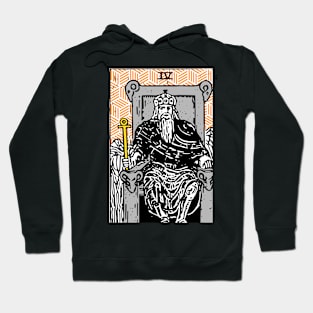 The Emperor - A Geometric Tarot Print Hoodie